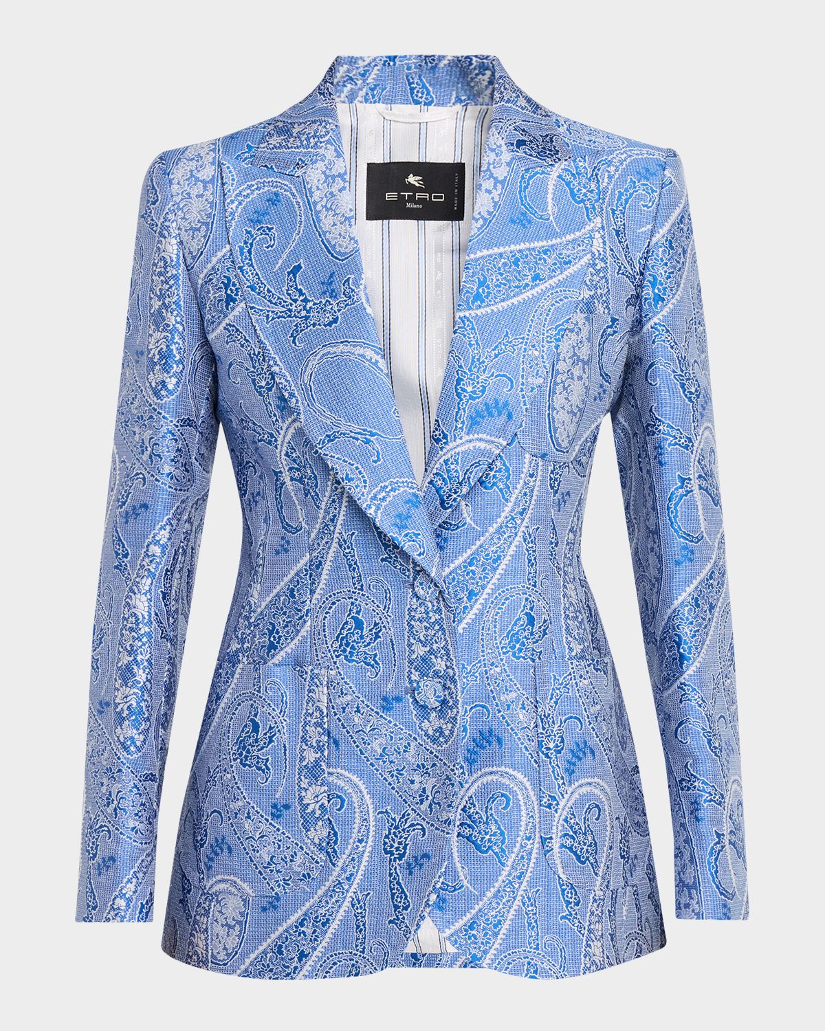 Etro Paisley Jacquard Single-Breasted Jacket