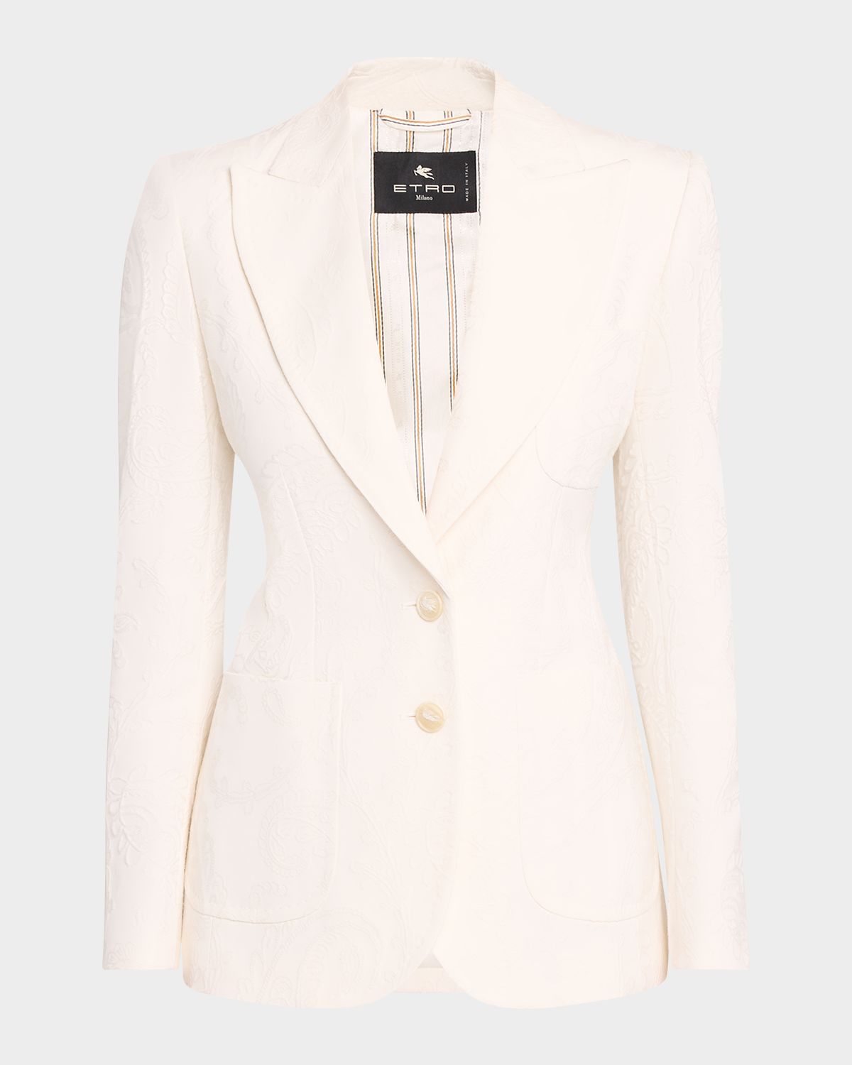 Etro Paisley Jacquard Single-Breasted Jacket
