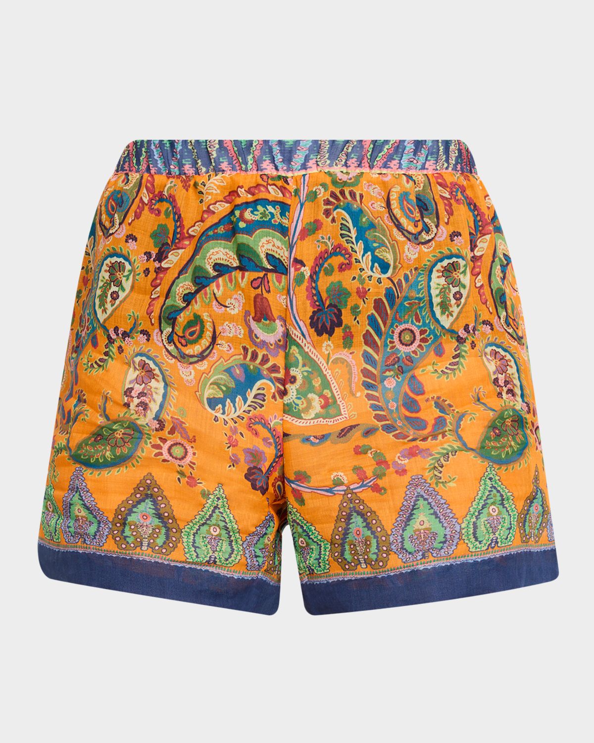 Etro Paisley Ramie Shorts