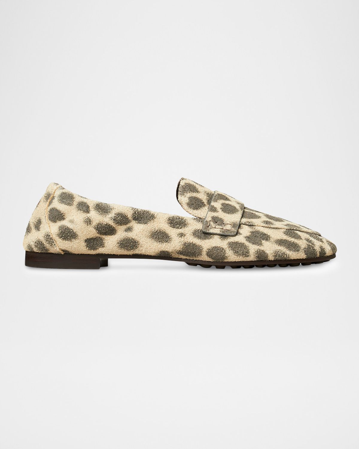 Tory Burch Cheetah Suede Ballet Loafers