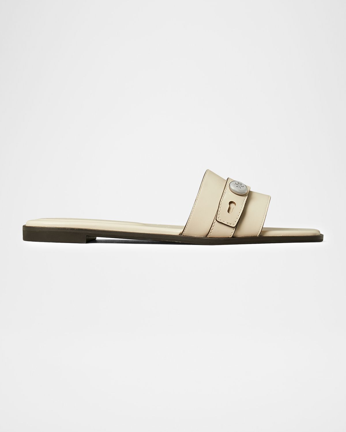 Tory Burch Romy Leather Slide Sandals