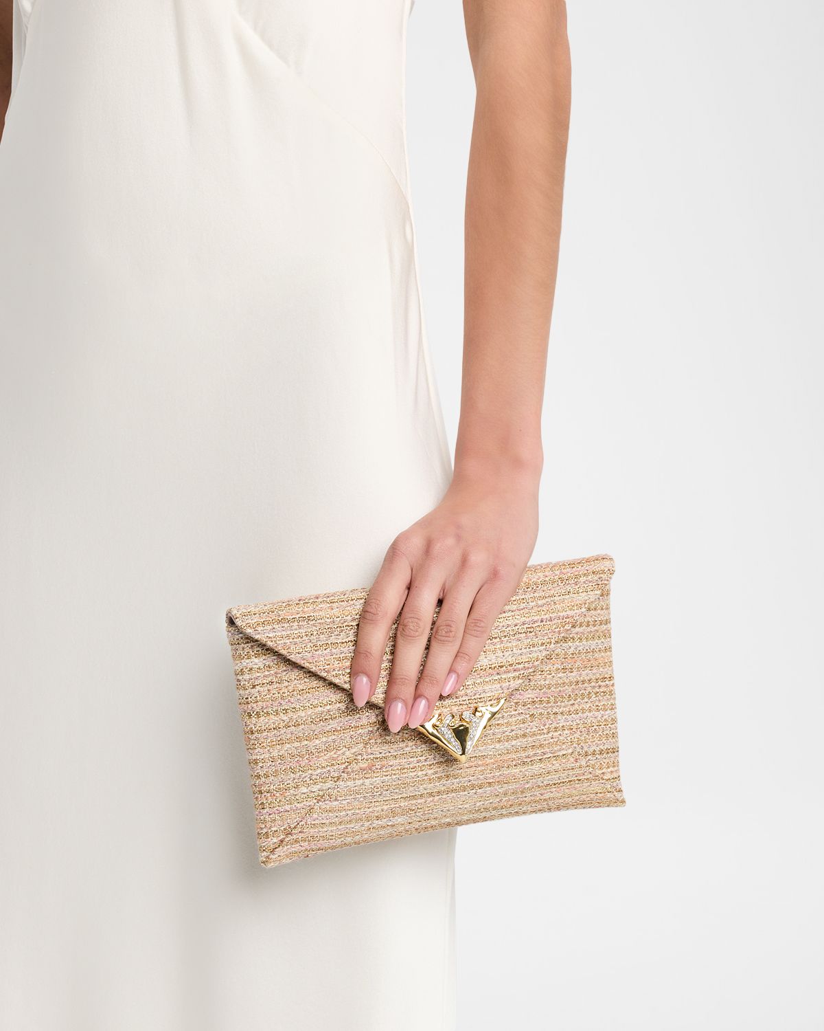 Alexis Bittar Envelope Clutch in Sunset Blush