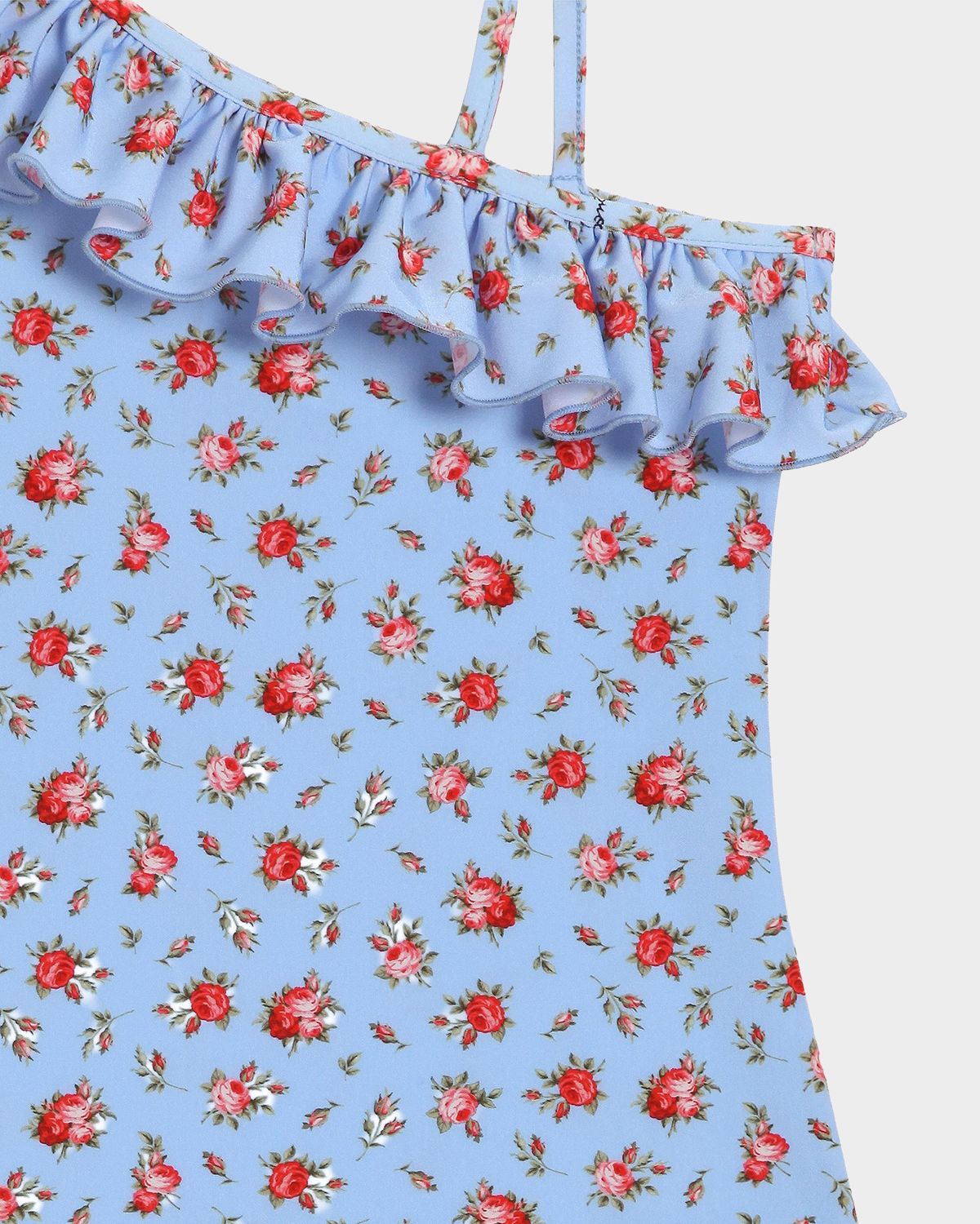 Dolce & Gabbana Girl 's Rose-Print One-Piece Swimsuit, Size -6