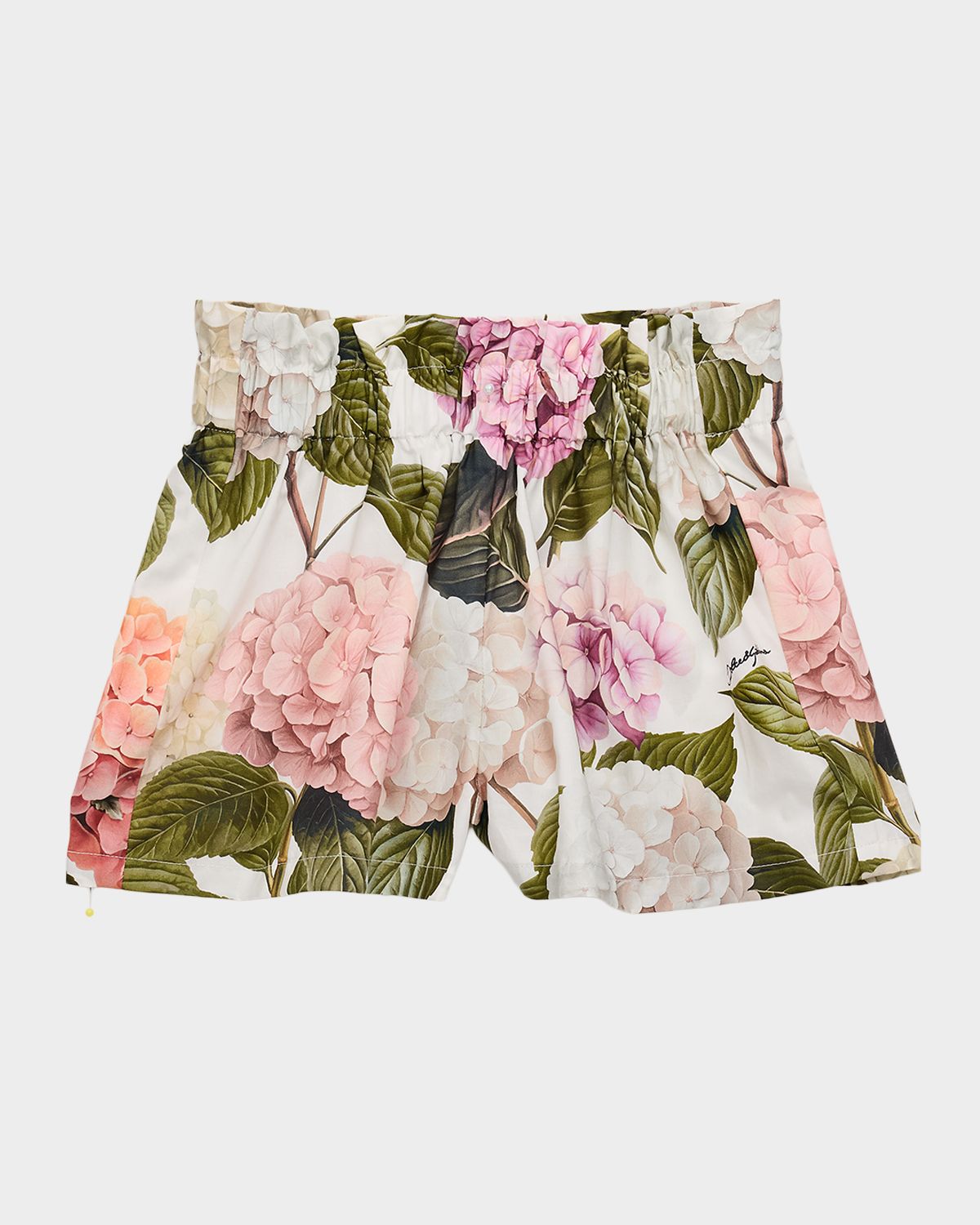 Dolce & Gabbana Girl 's Hydrangea-Print Poplin Shorts, Size 8-