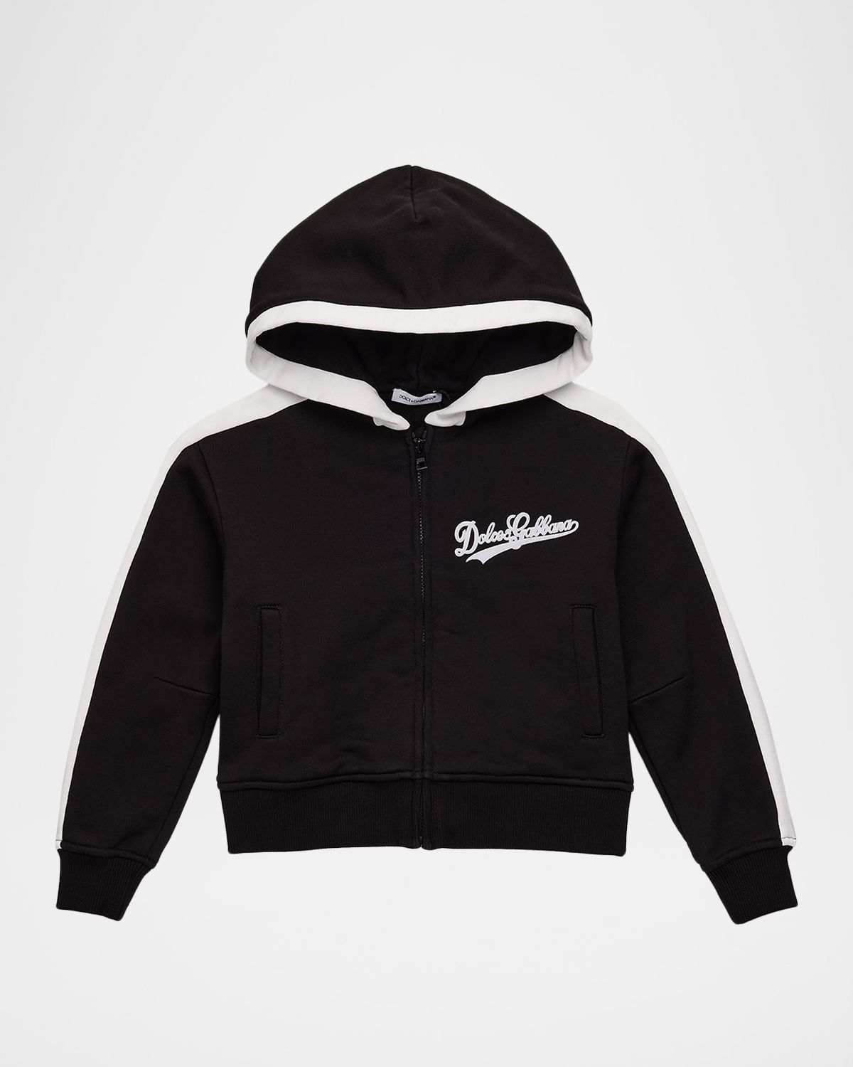 Dolce & Gabbana Girl 's Logo-Print Cotton Hoodie, Size -6
