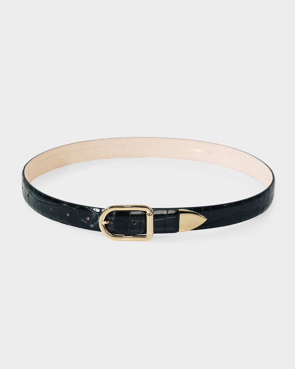 Dehanche Mija Croco Tip Leather Belt