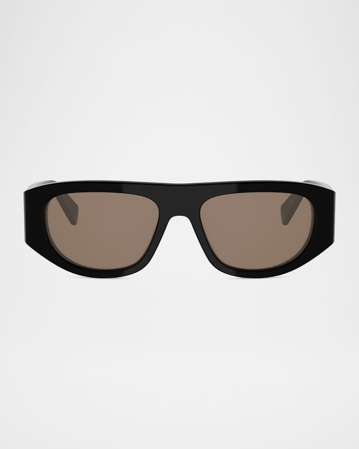Celine Men 's Triomphe Rectangular Acetate Sunglasses