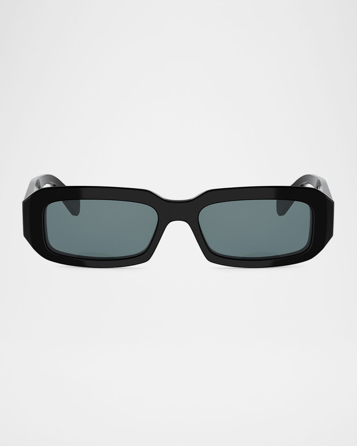 Celine Men 's Triomphe Rectangular Acetate Sunglasses