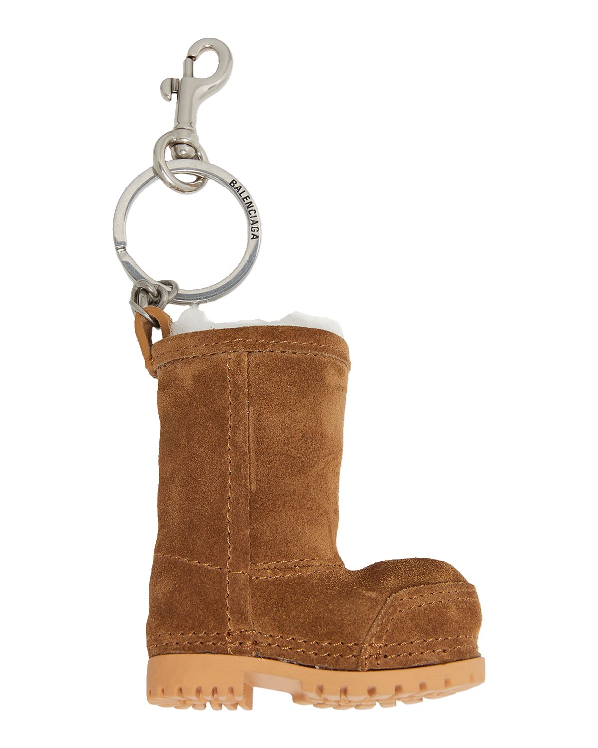Balenciaga Mini Suede Boot Key Ring Bag Charm | Thumbnail 2