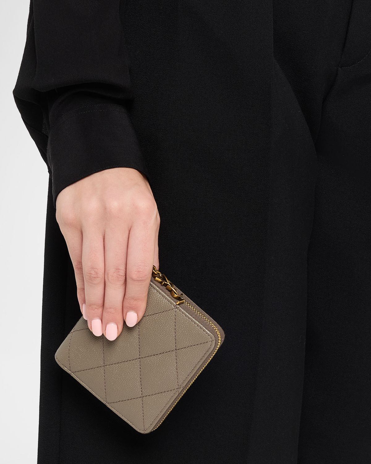 Saint Laurent Cassandre YSL Quilted Leather Wallet