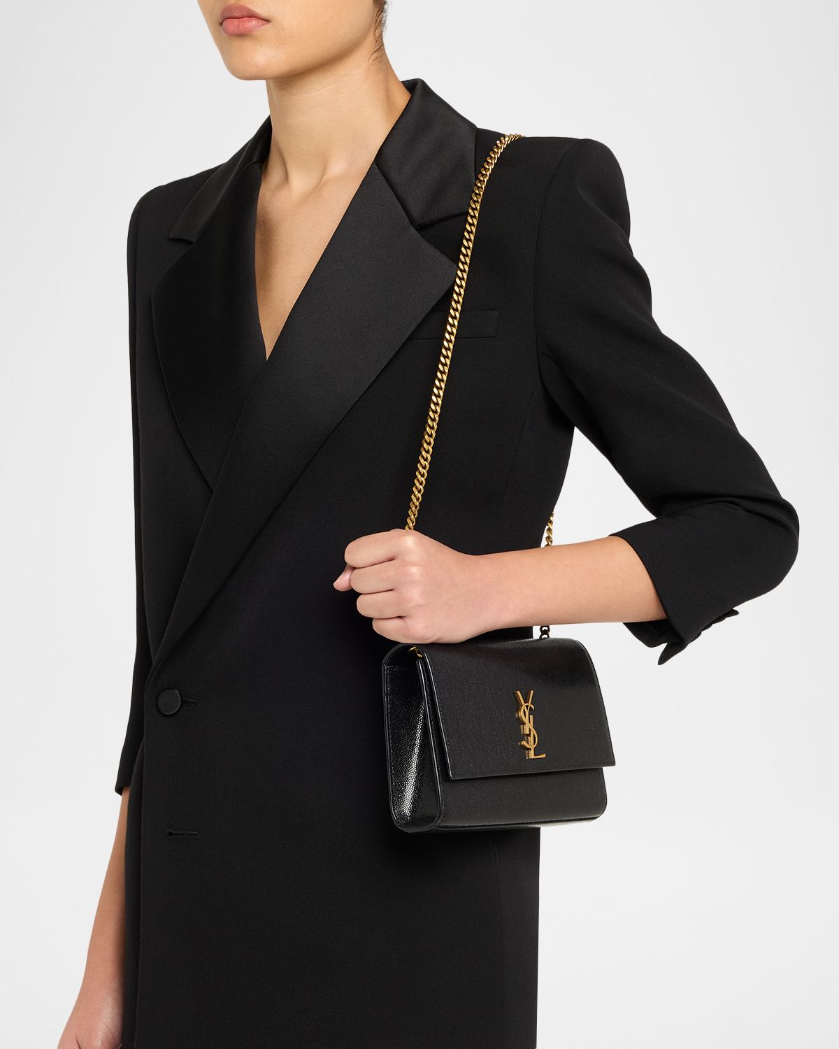 Saint Laurent Kate YSL Medium Leather Crossbody Bag