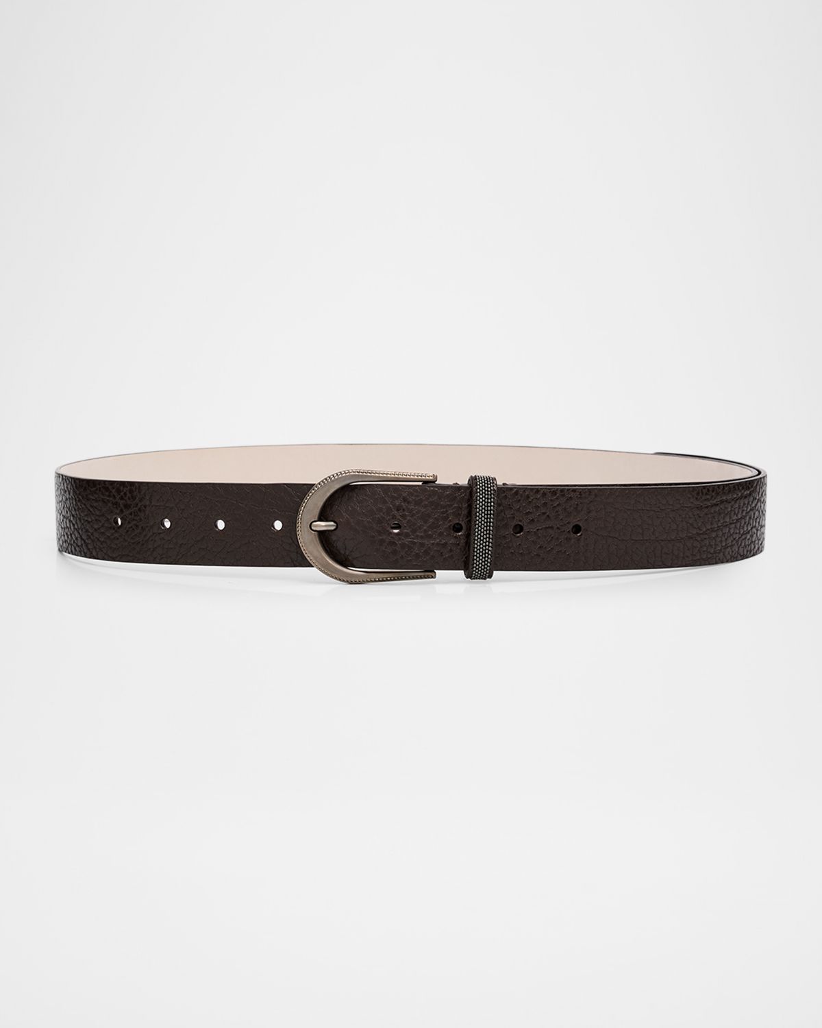 Brunello Cucinelli Grained Leather Belt