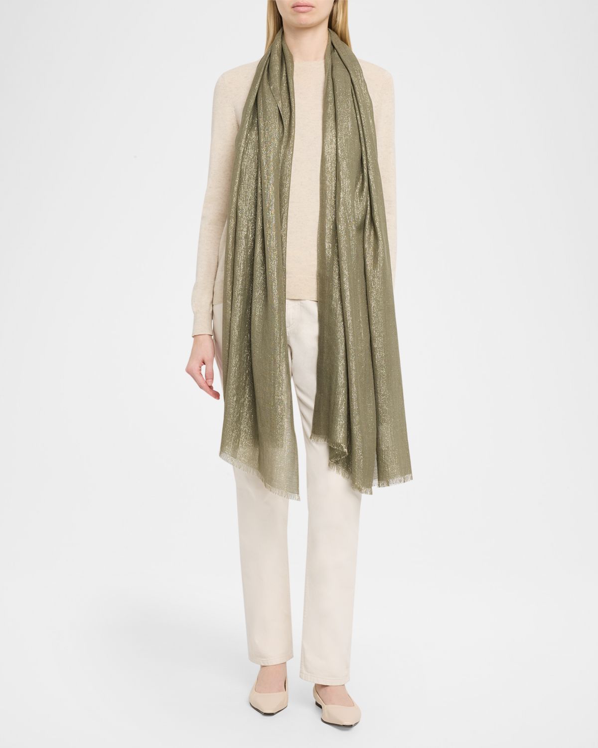 Brunello Cucinelli Sparkling Cashmere & Silk Scarf | Thumbnail 2