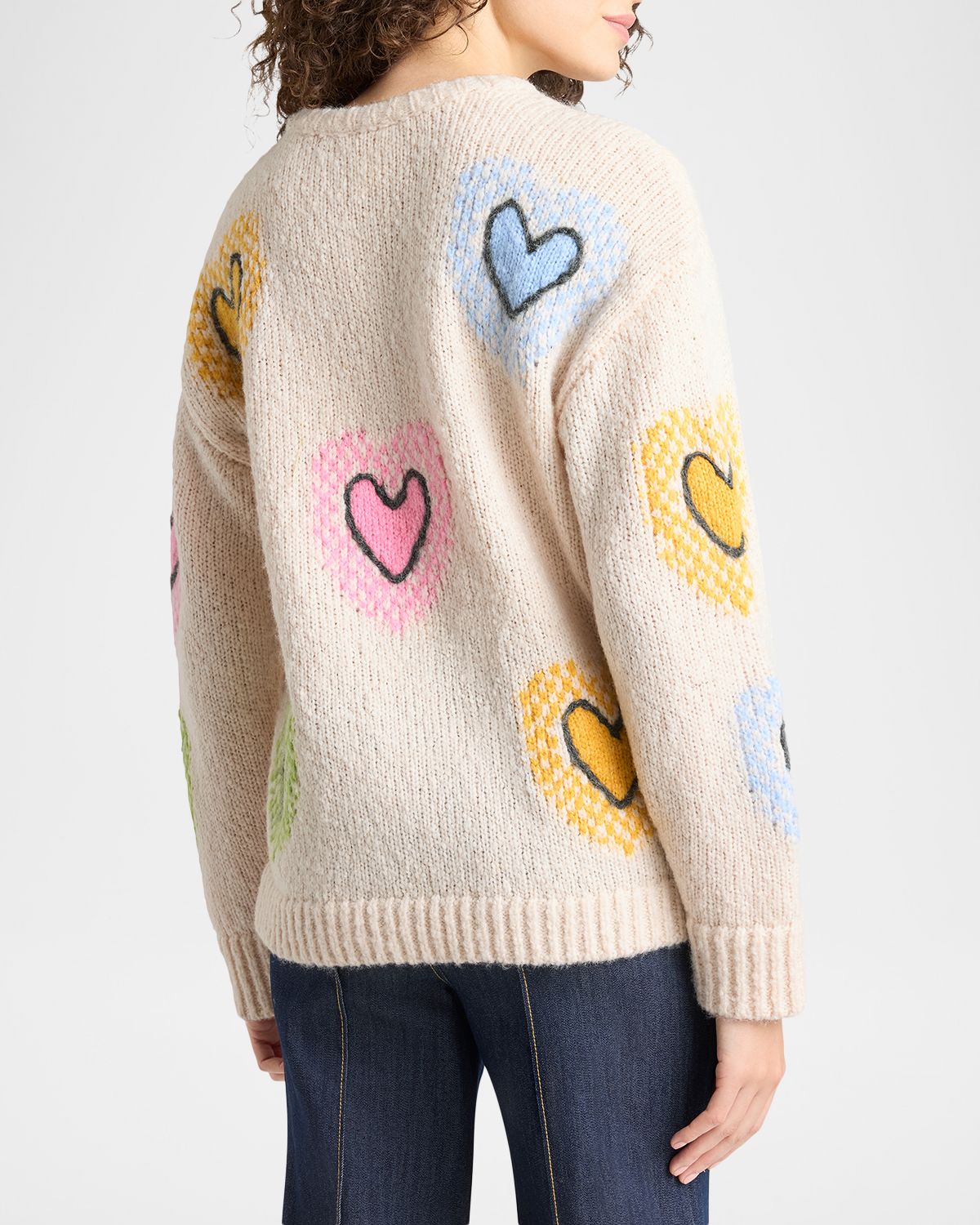 Cinq a Sept Crewneck Love Knit Sweater