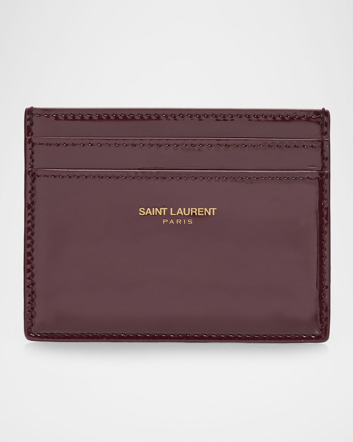 Saint Laurent Patent Leather Card Holder