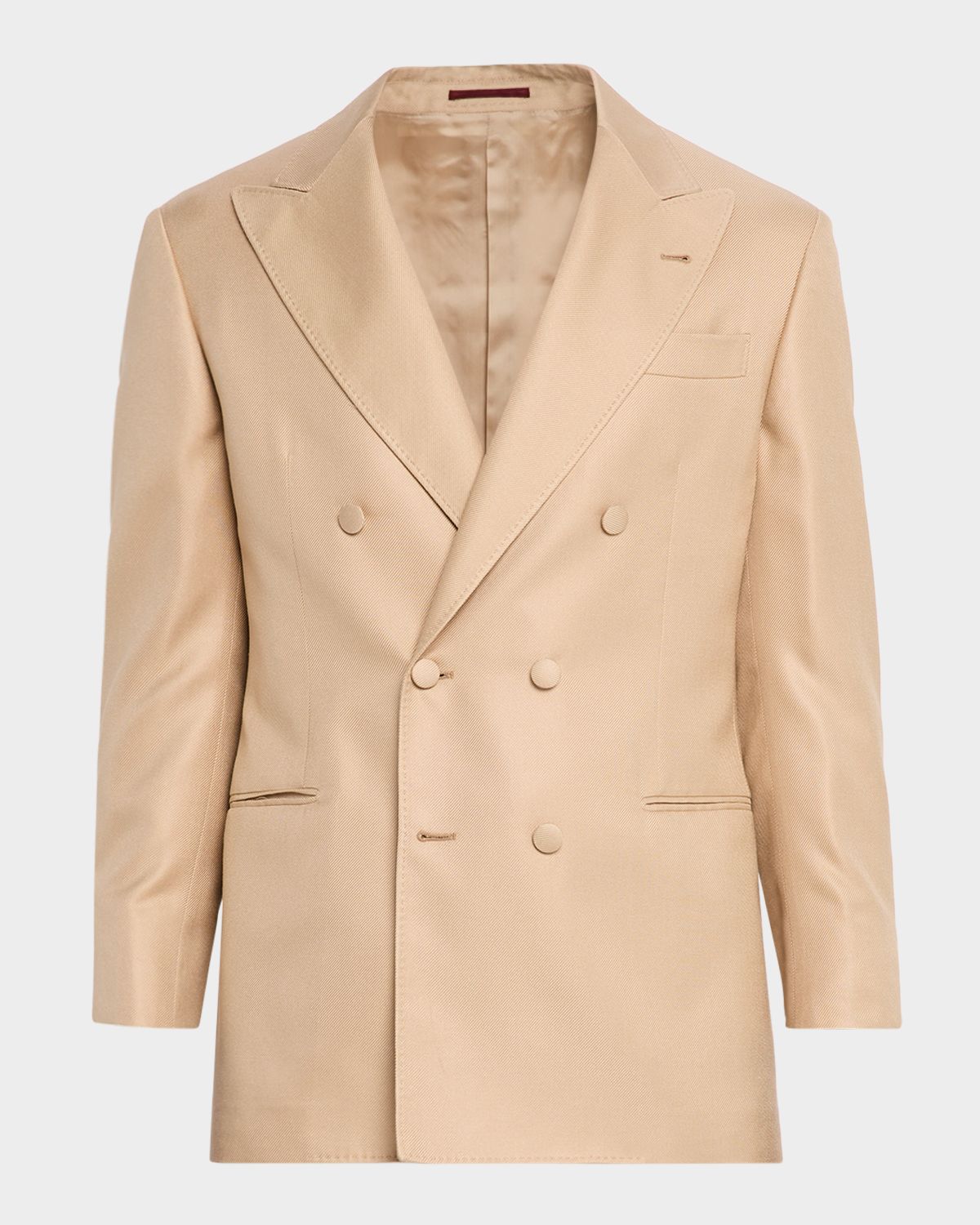 Brunello Cucinelli Men 's Double-Breasted Silk Sport Coat