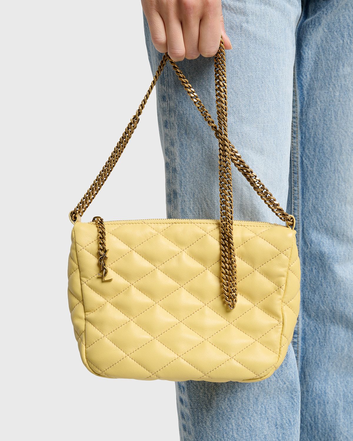 Saint Laurent Cassandre YSL Quilted Leather Shoulder Bag