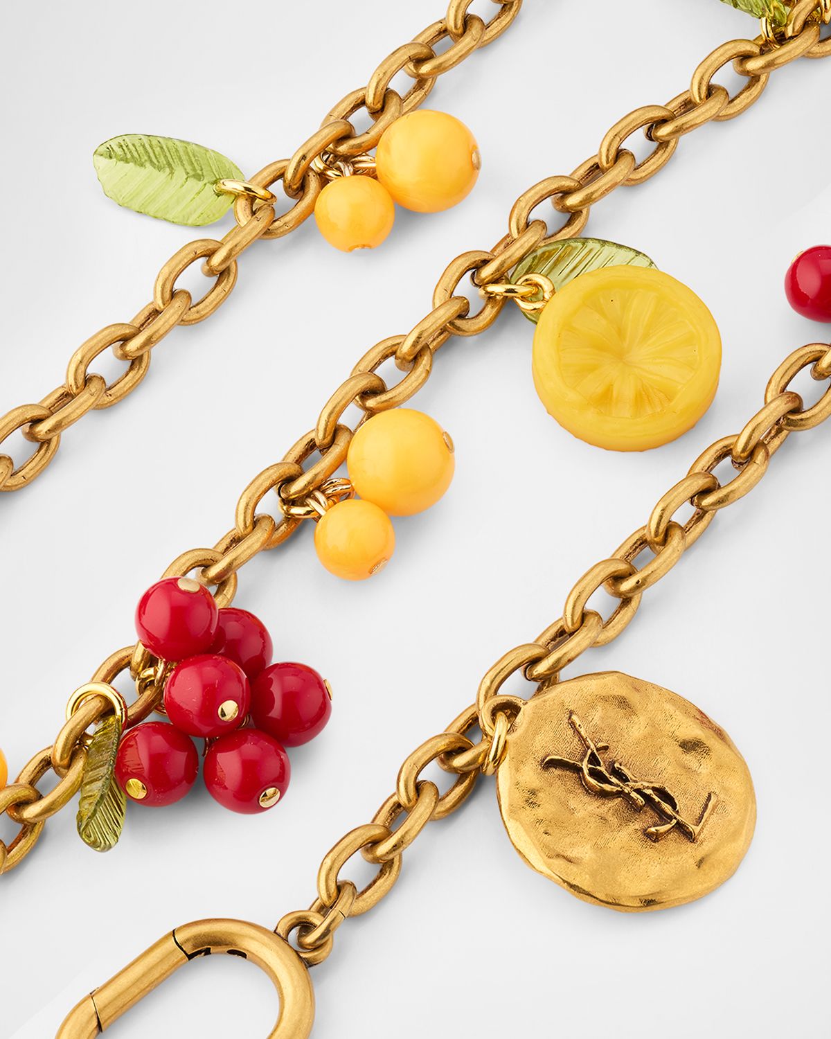 Saint Laurent Cherry Charms Bag Chain