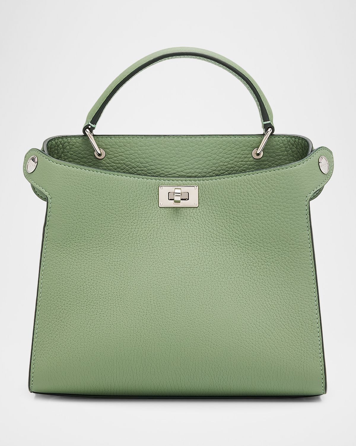 Michino Paris Lutece Mini Grained Leather Top-Handle Bag