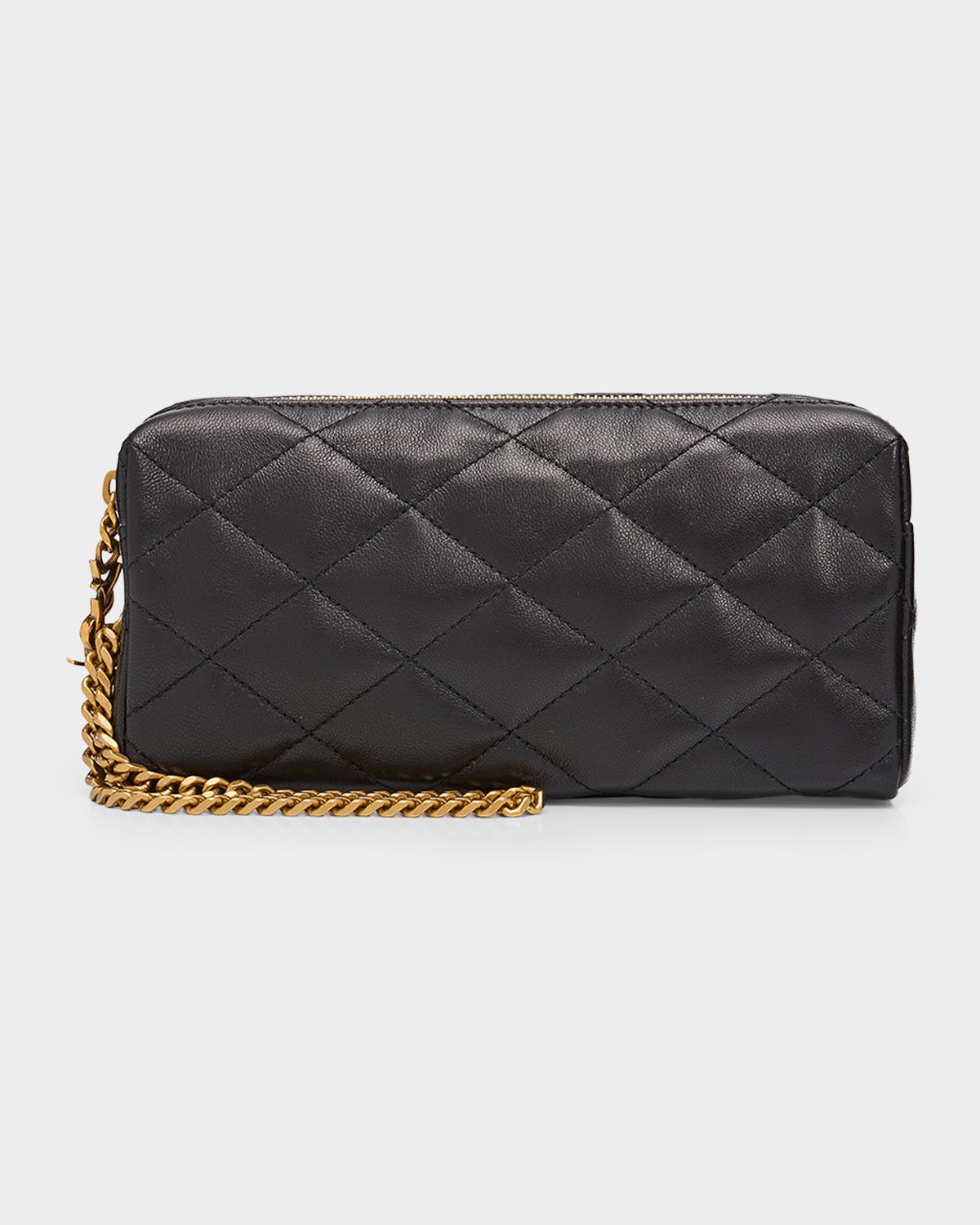 Saint Laurent Cassandre Quilted Leather Wristlet Clutch Bag