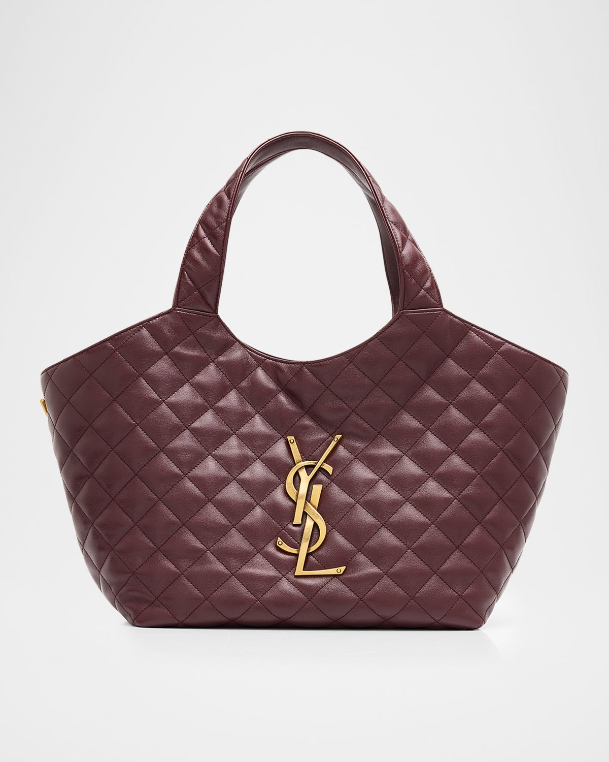 Saint Laurent Icare Medium YSL Quilted Leather Tote Bag