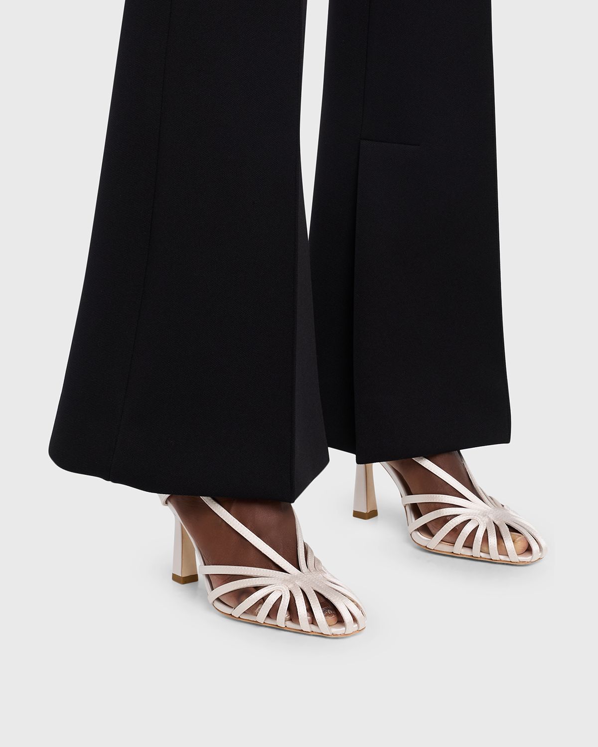 Loeffler Randall 0mm Alexandra Lattice Satin Pumps