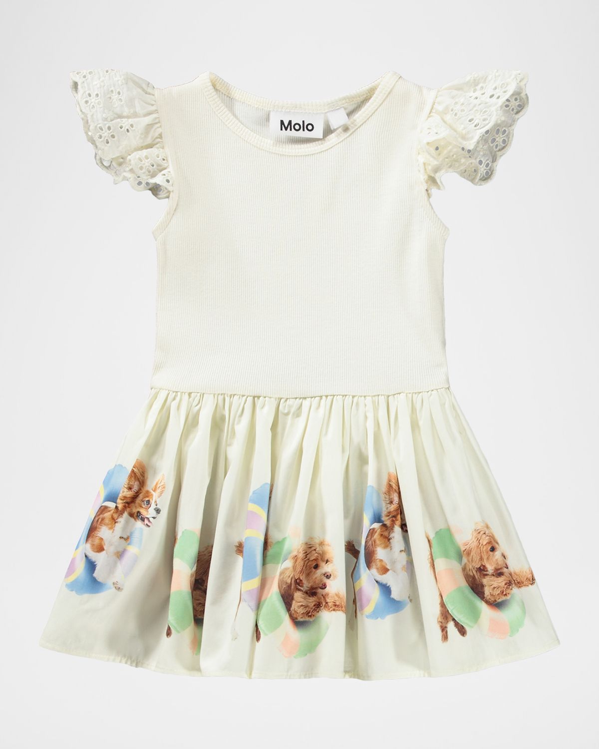Molo Girl 's Cimi Ruffle-Sleeve Fit & Flare Dress, Size 6M-2