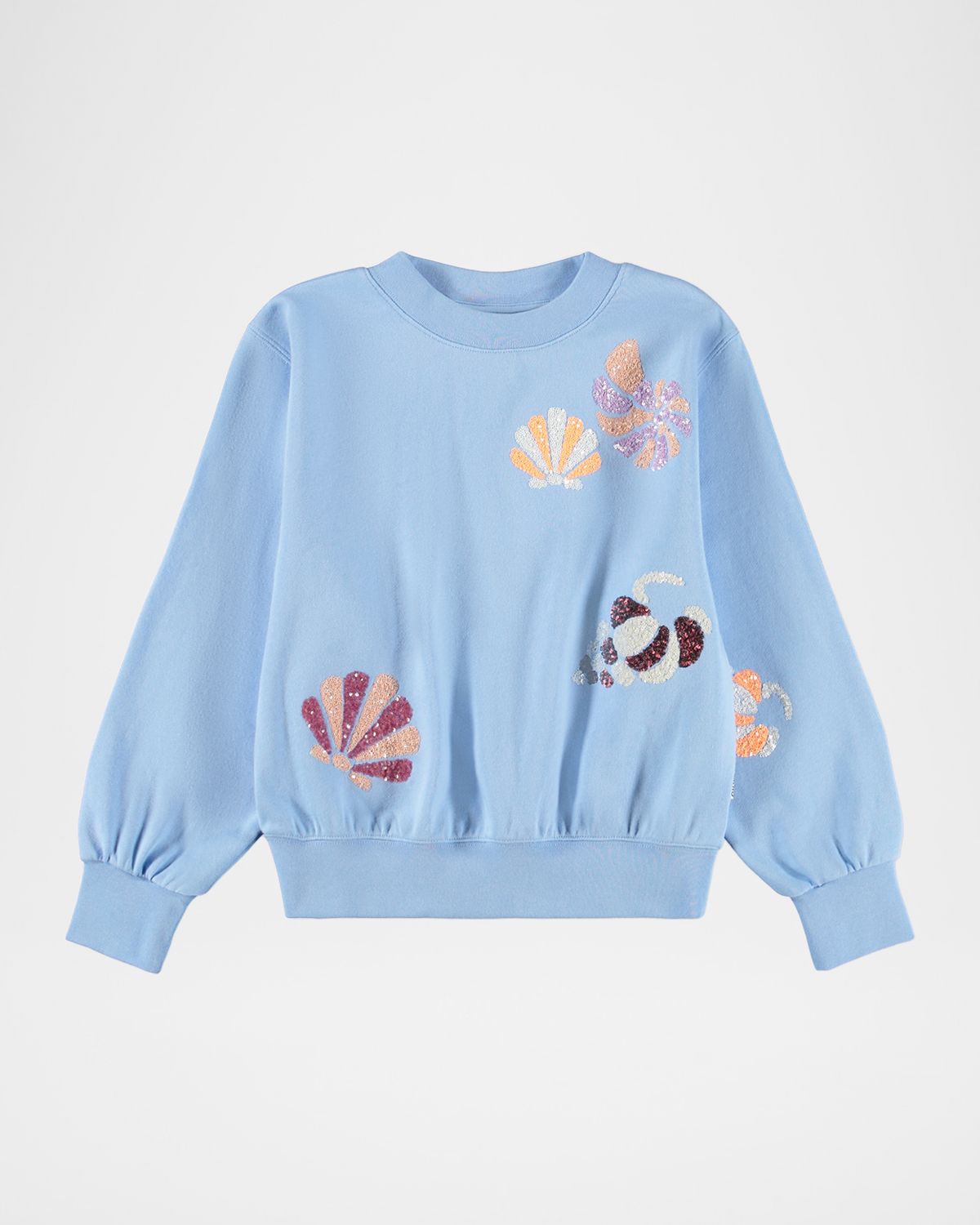 Molo Girl 's Marge Sequin-Embroidered Cotton Sweatshirt | Thumbnail 5 Molo Girl 's Marge Sequin-Embroidered Cotton Sweatshirt | Thumbnail 5