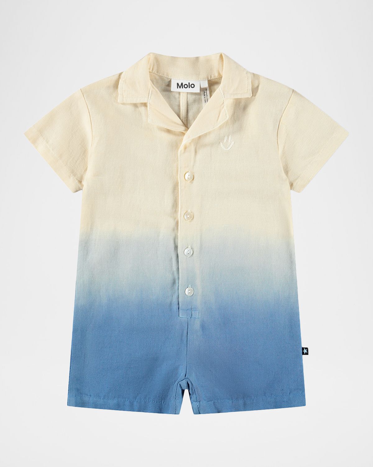 Molo Boy 's Falk Linen and Cotton Romper
