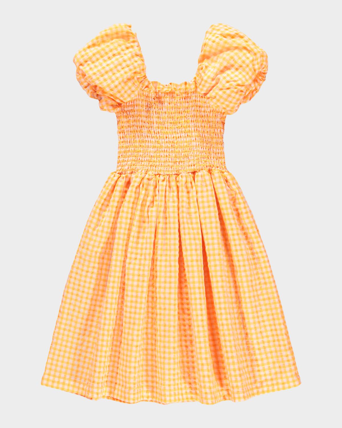Molo Girl 's Cherisla Smocked Check Dress