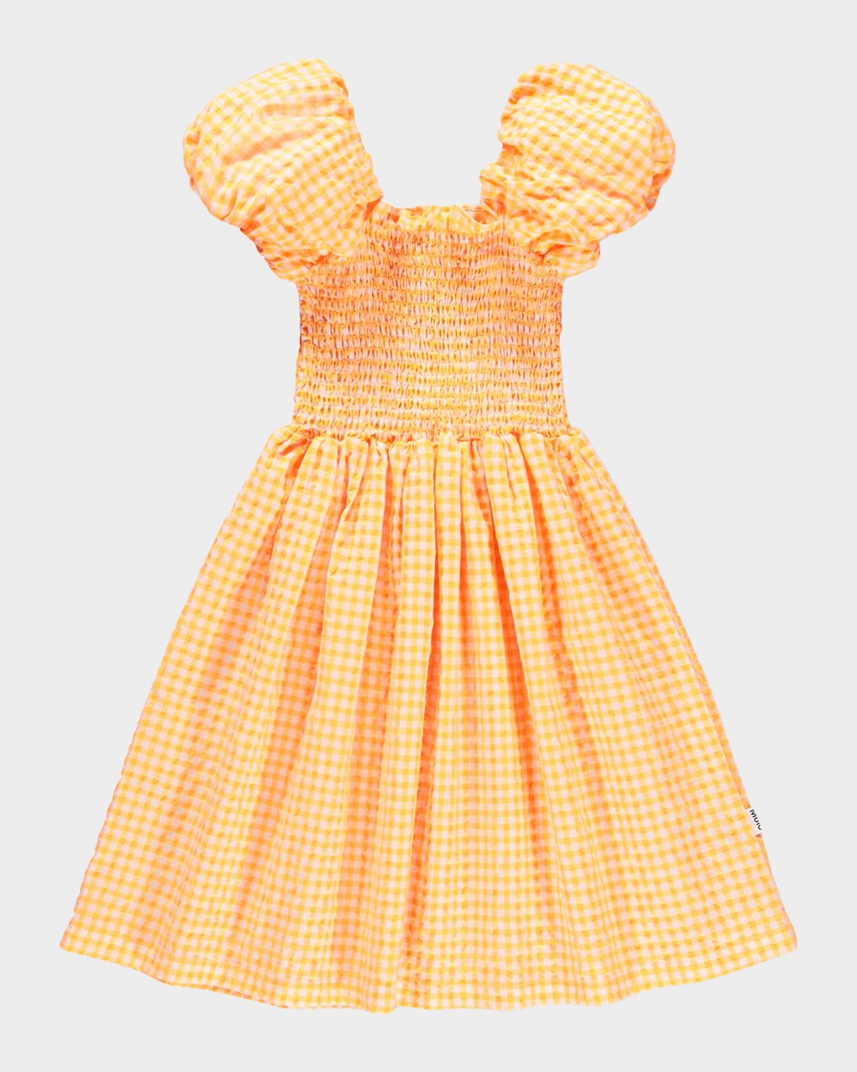Molo Girl 's Cherisla Smocked Check Dress