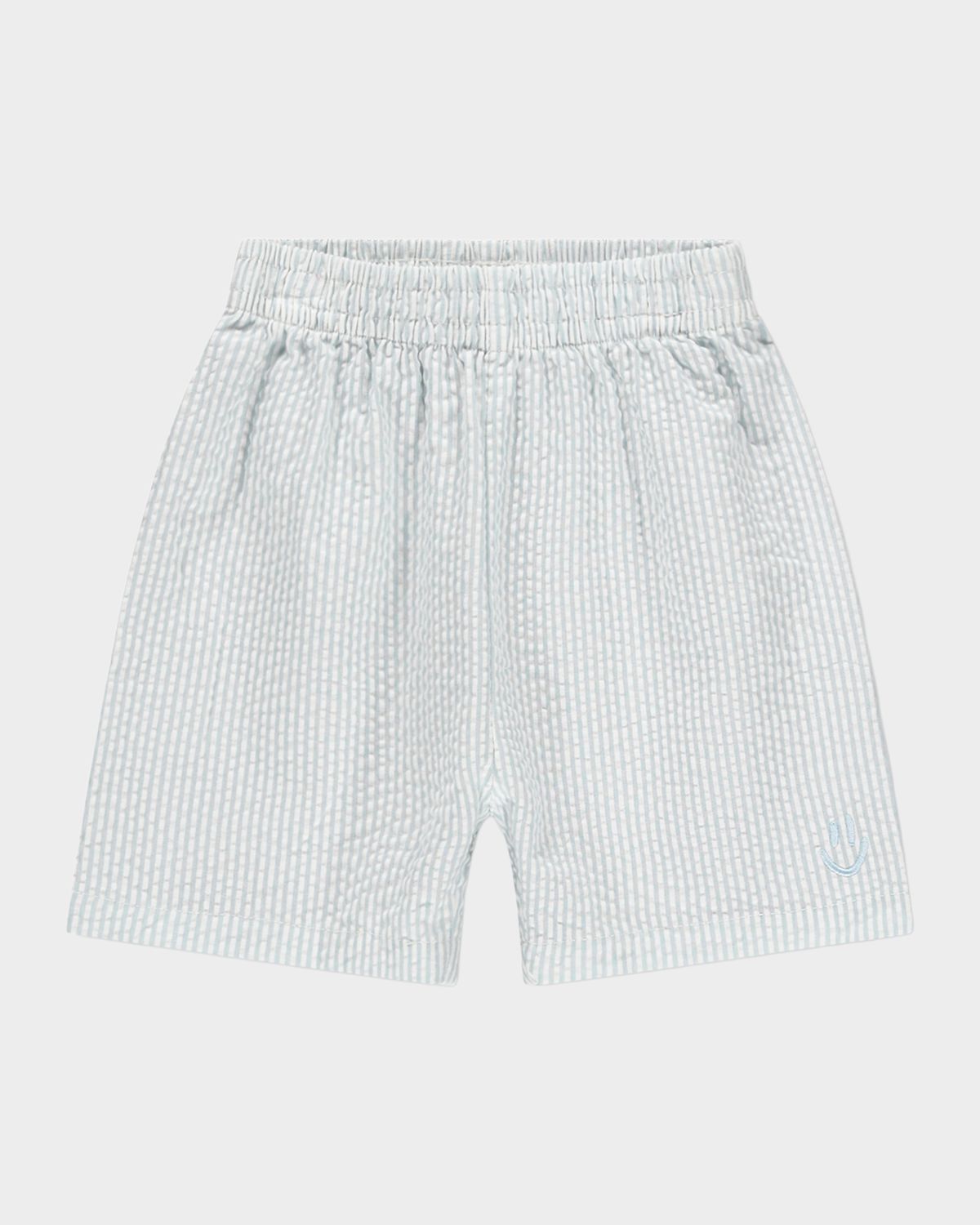 Molo Boy 's Solar Organic Cotton Seersucker Shorts, Size 12M-2