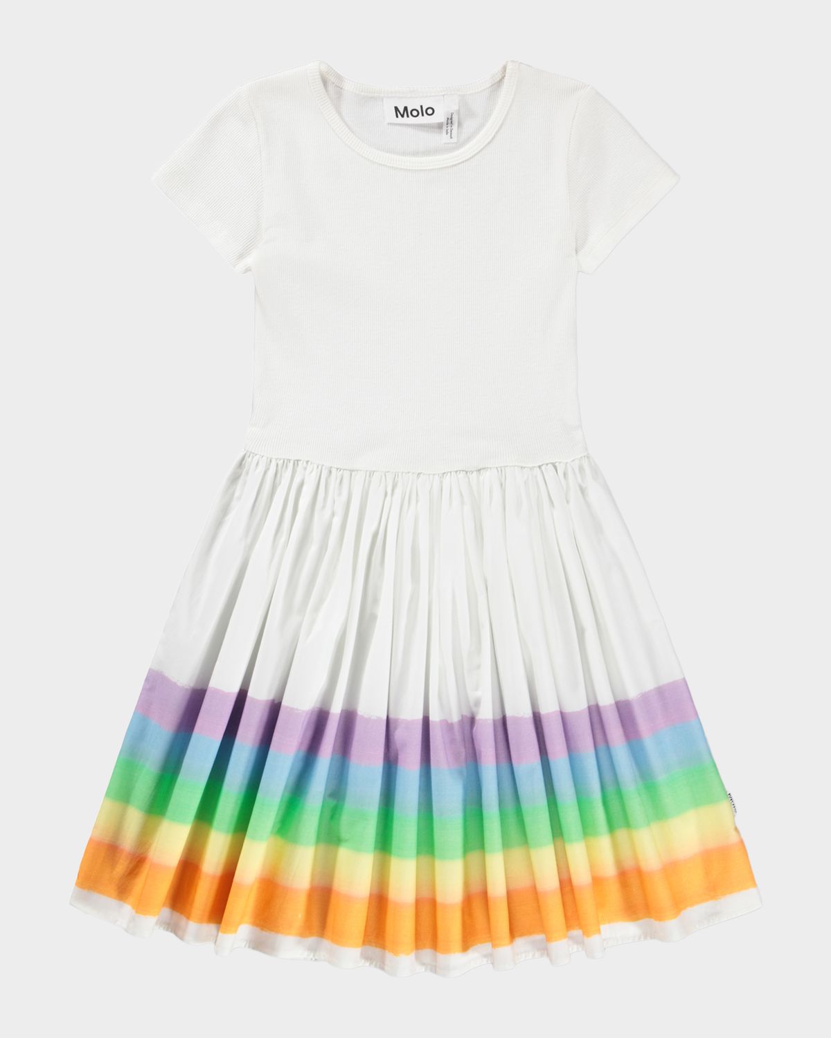 Molo Girl 's Cissa Short-Sleeved Organic Cotton Dress