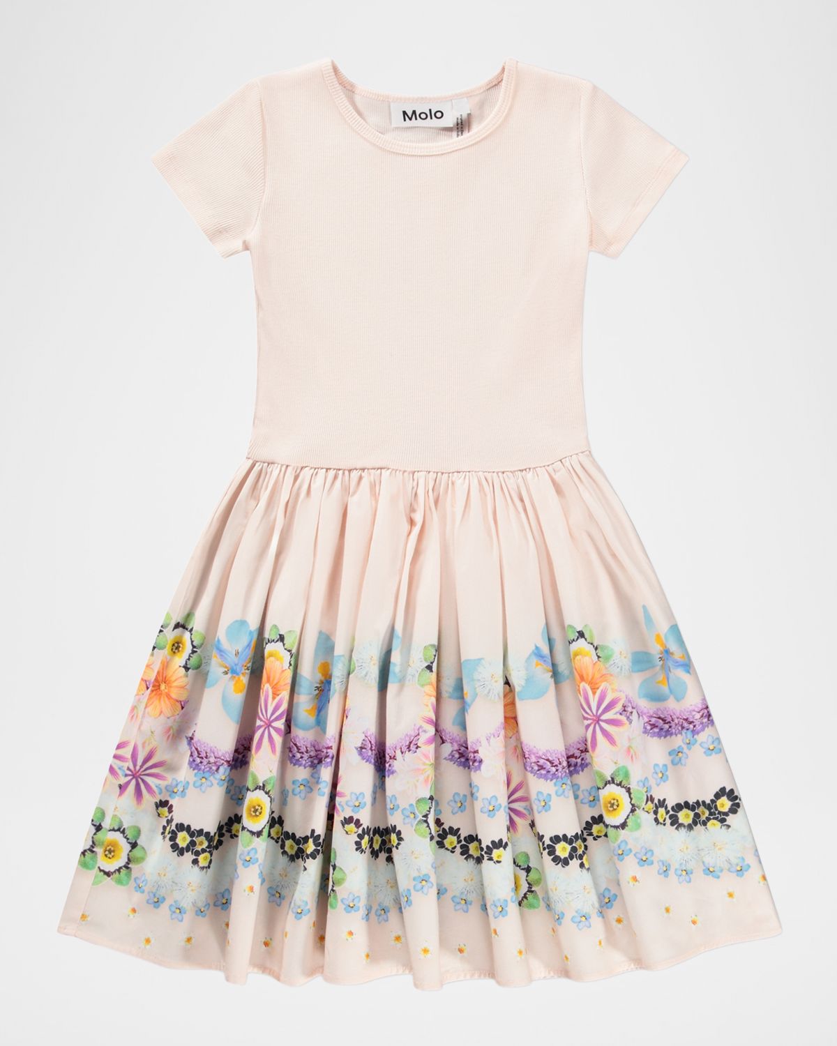 Molo Girl 's Cissa Short-Sleeved Fit & Flare Dress