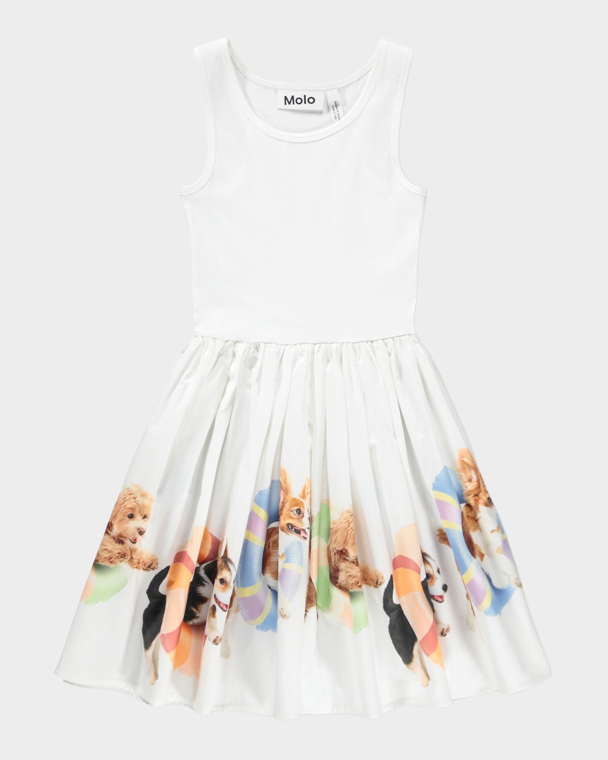 Molo Girl 's Cassandra Sleeveless Printed Cotton Dress