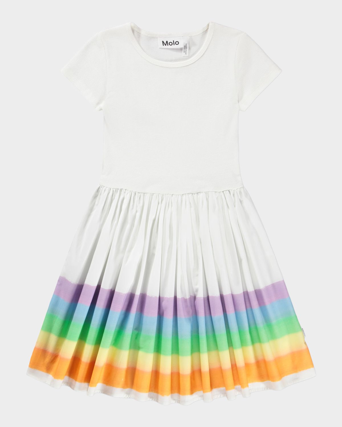 Molo Girl 's Cissa Short-Sleeved Organic Cotton Dress