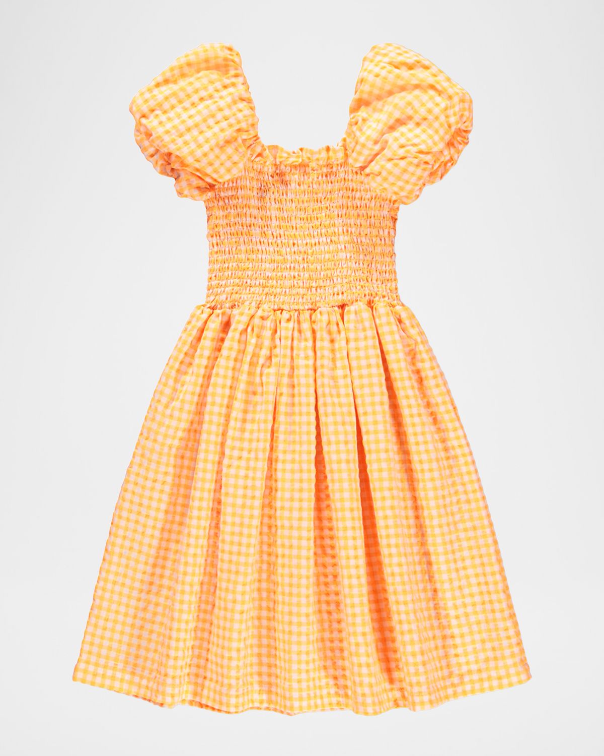 Molo Girl 's Cherisla Puff-Sleeve Organic Cotton Dress