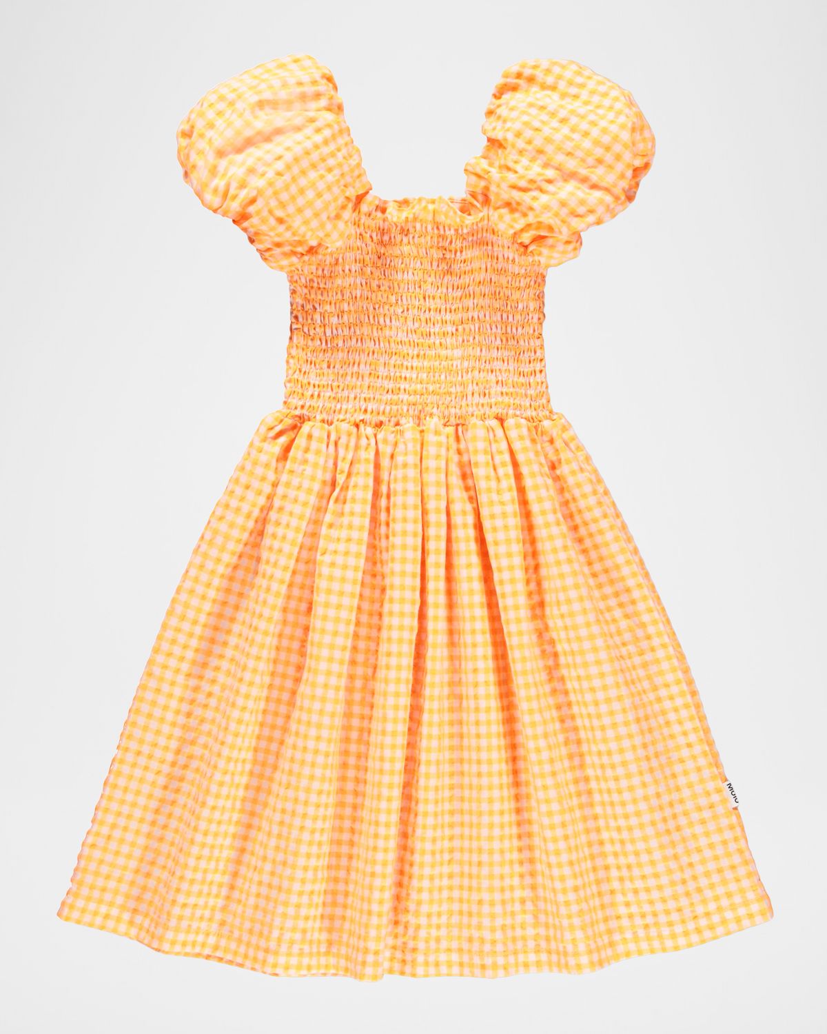 Molo Girl 's Cherisla Puff-Sleeve Organic Cotton Dress