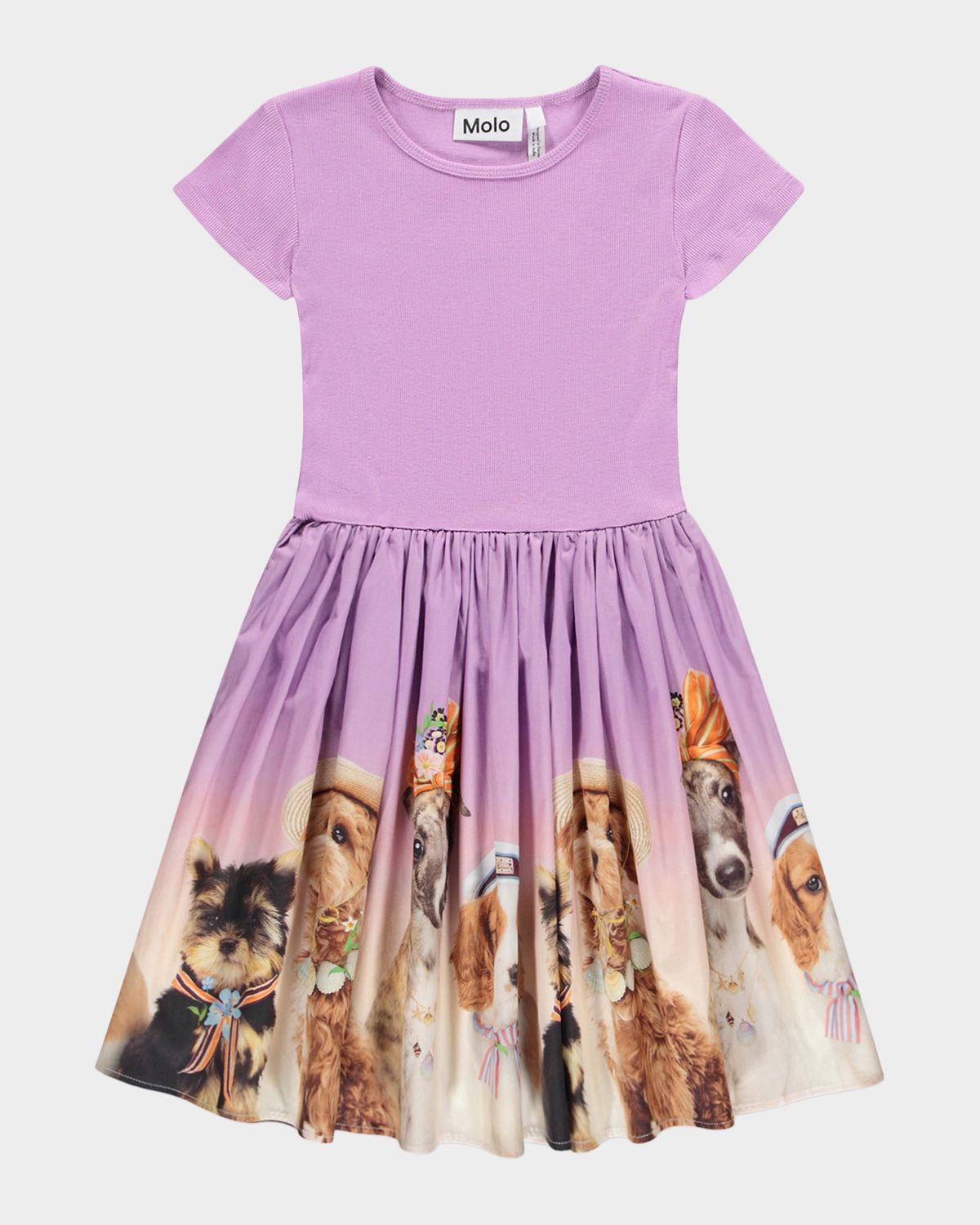 Molo Girl 's Cissa Short-Sleeved Organic Cotton Dress