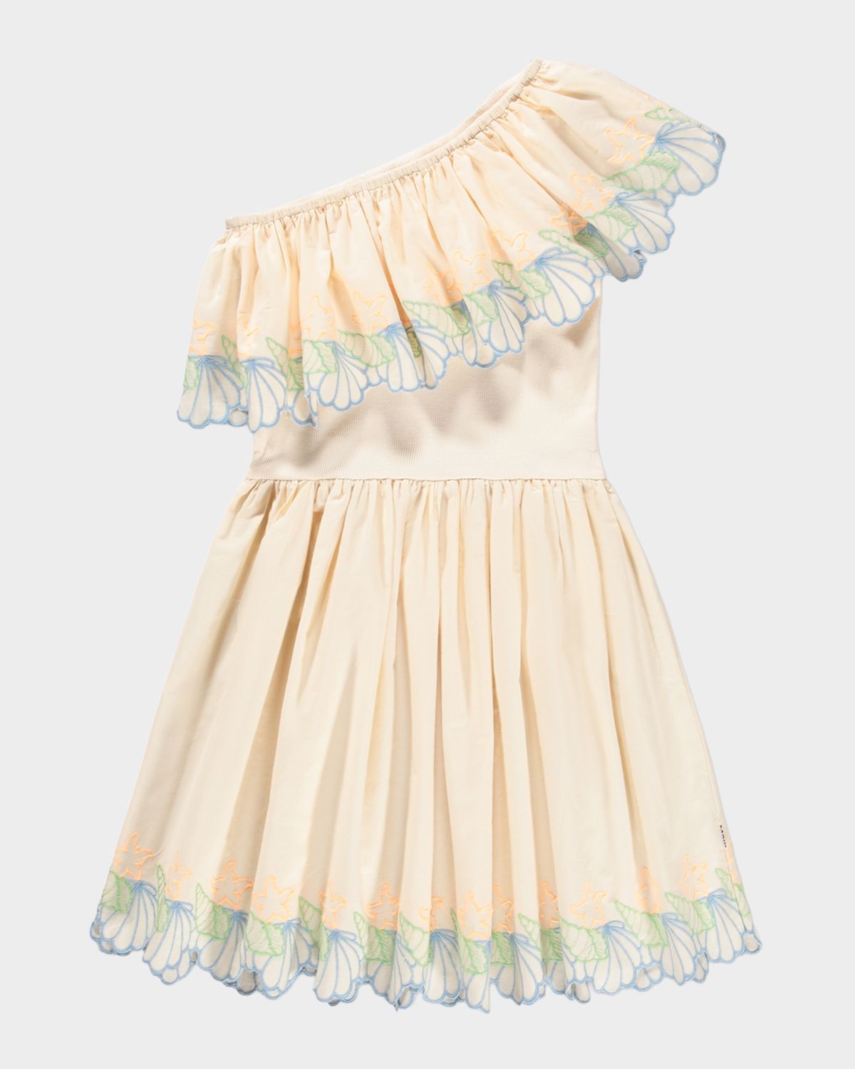 Molo Girl 's Cato Asymmetric-Ruffle One-Shoulder Dress