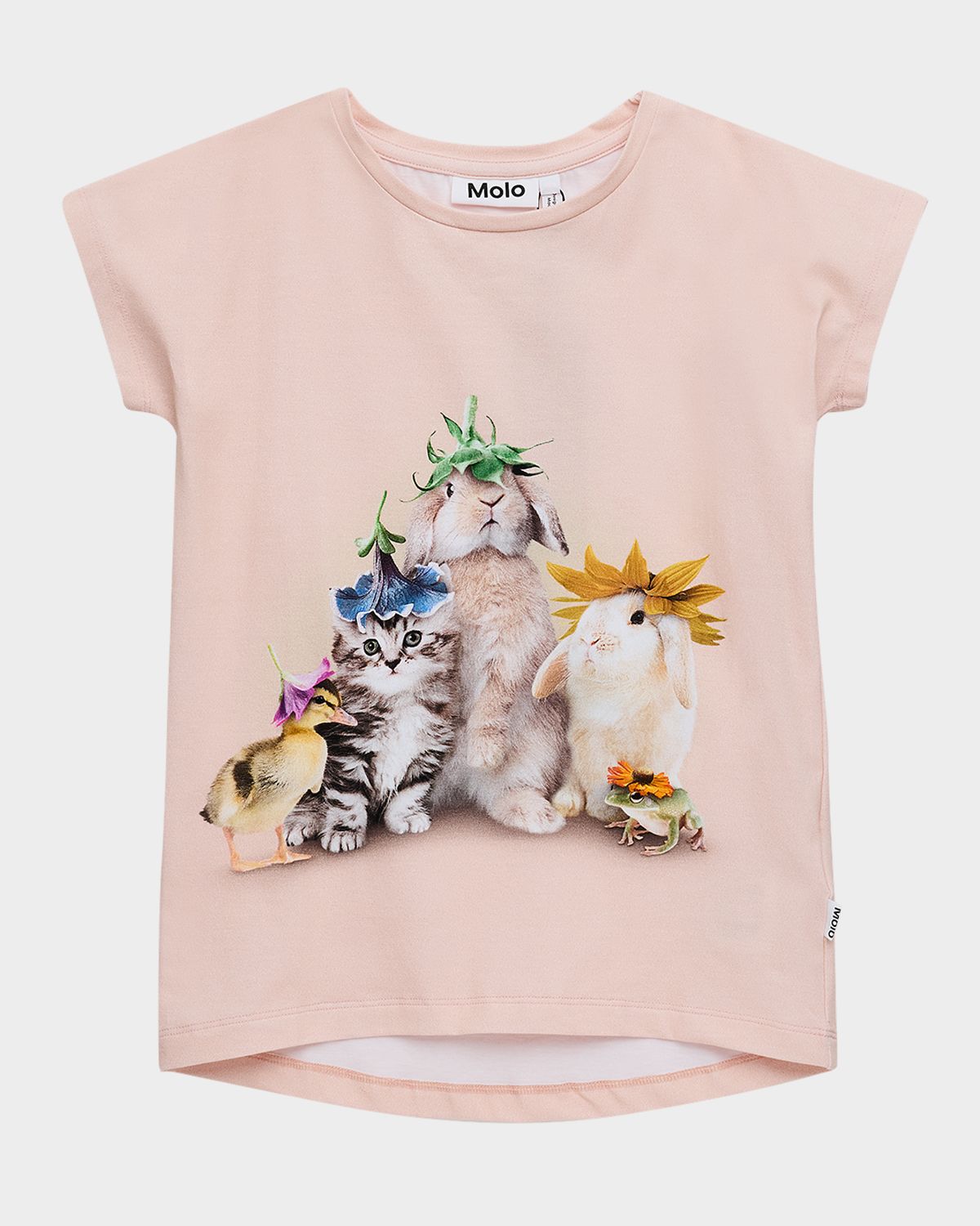 Molo Girl 's Ragnhilde Printed Short-Sleeve Cotton T-Shirt