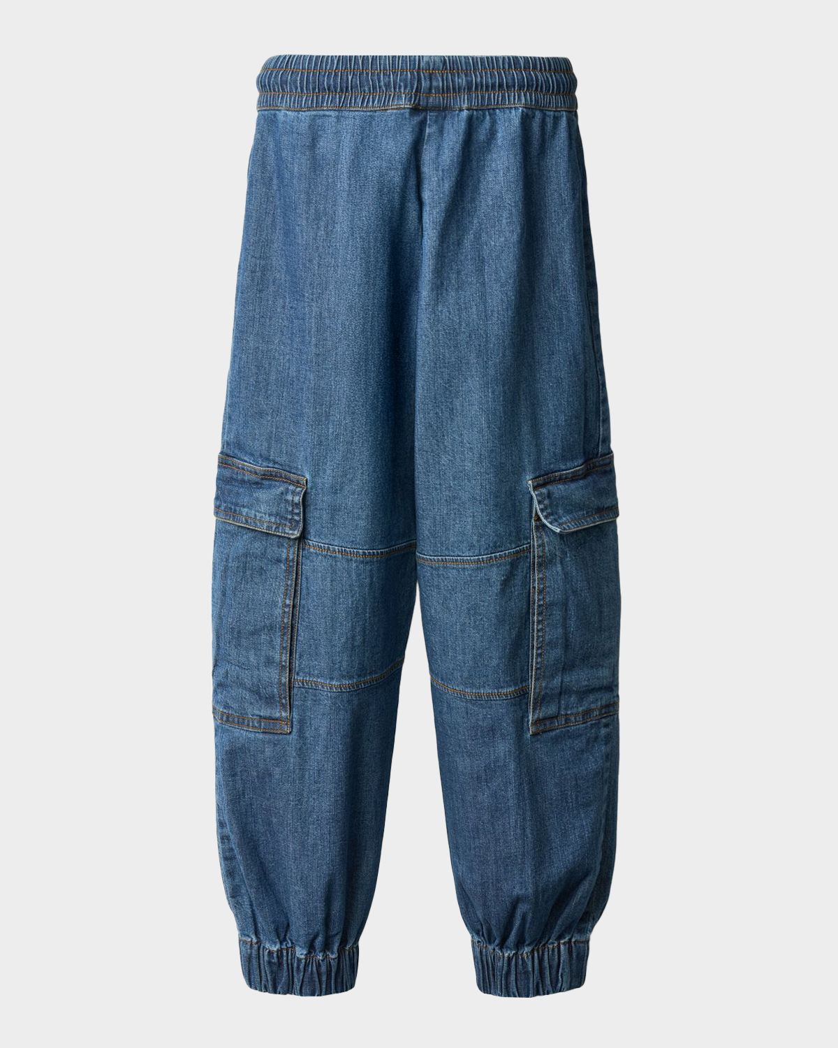 Molo Girl 's Aliki Cotton Chambray Cargo Joggers