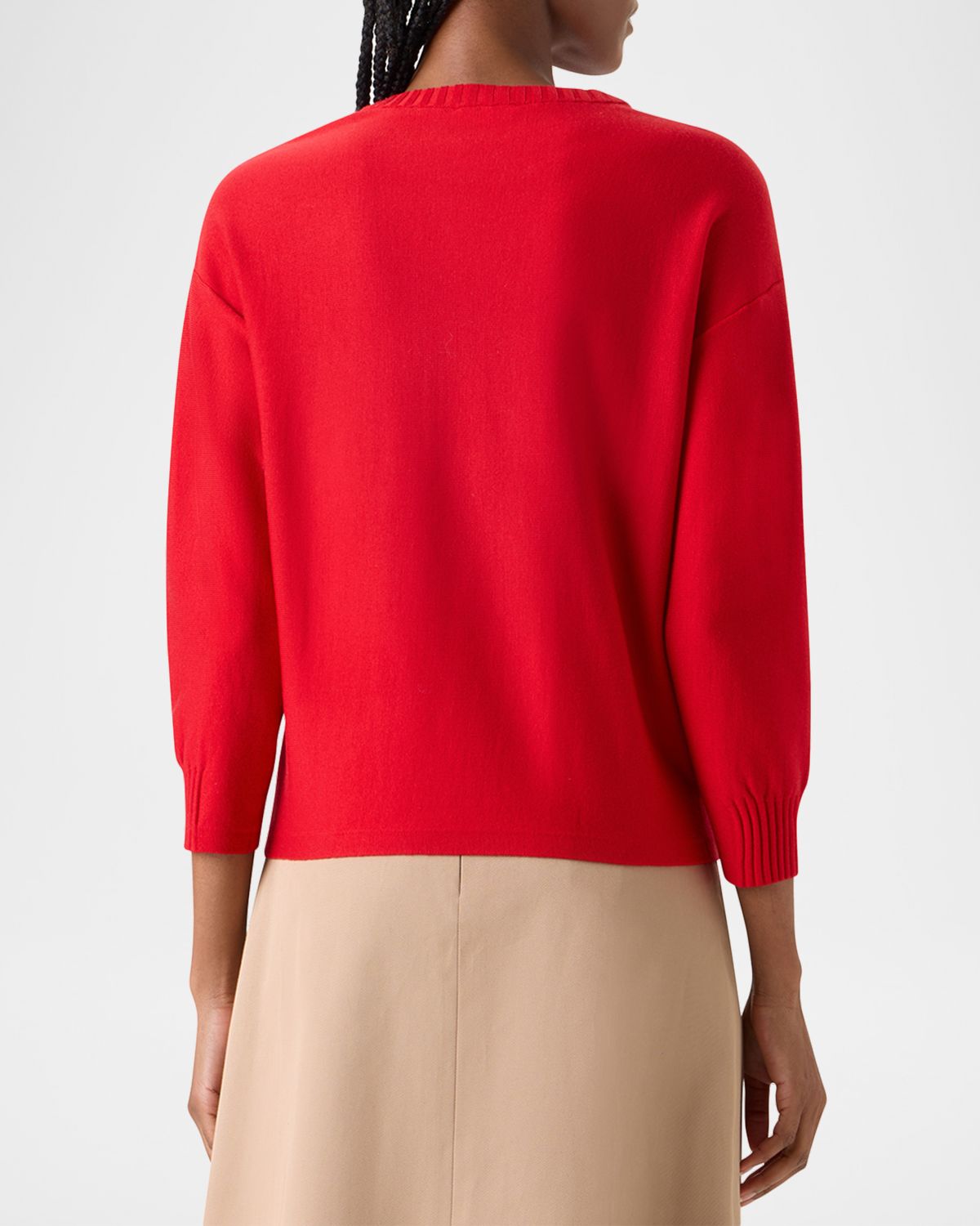 Akris punto Merino Wool Knit Crewneck Sweater | Thumbnail 3