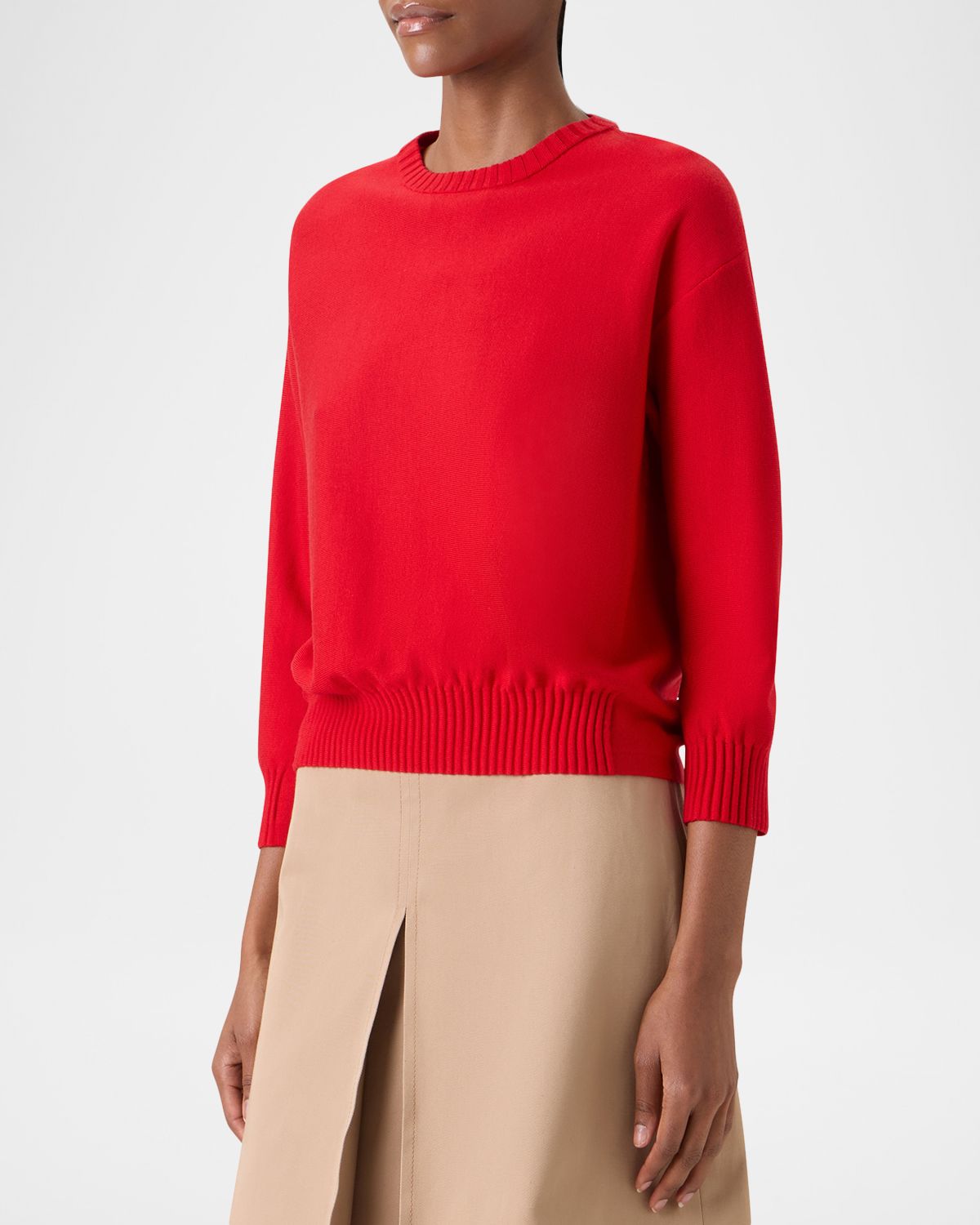 Akris punto Merino Wool Knit Crewneck Sweater | Thumbnail 4