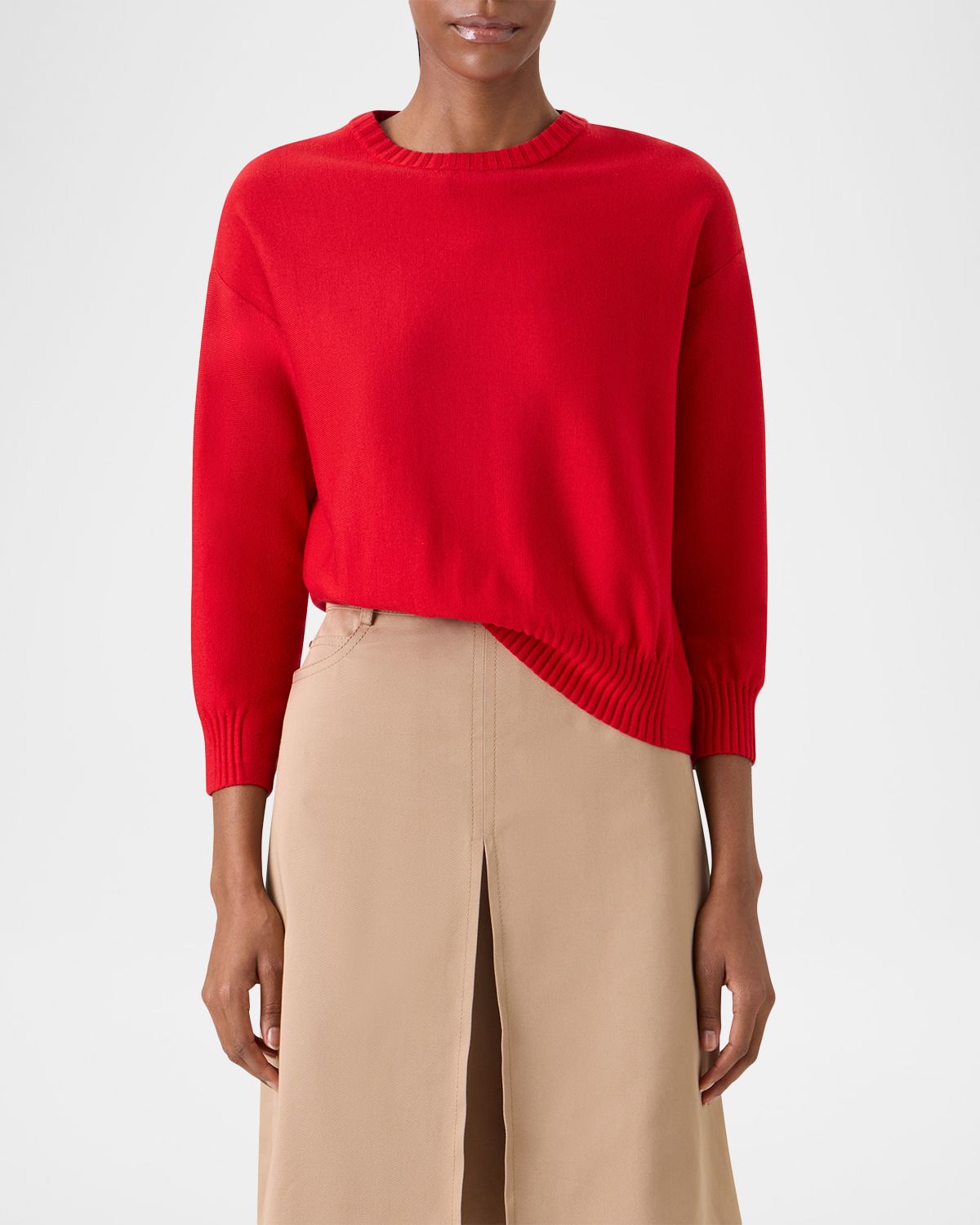Akris punto Merino Wool Knit Crewneck Sweater | Thumbnail 6