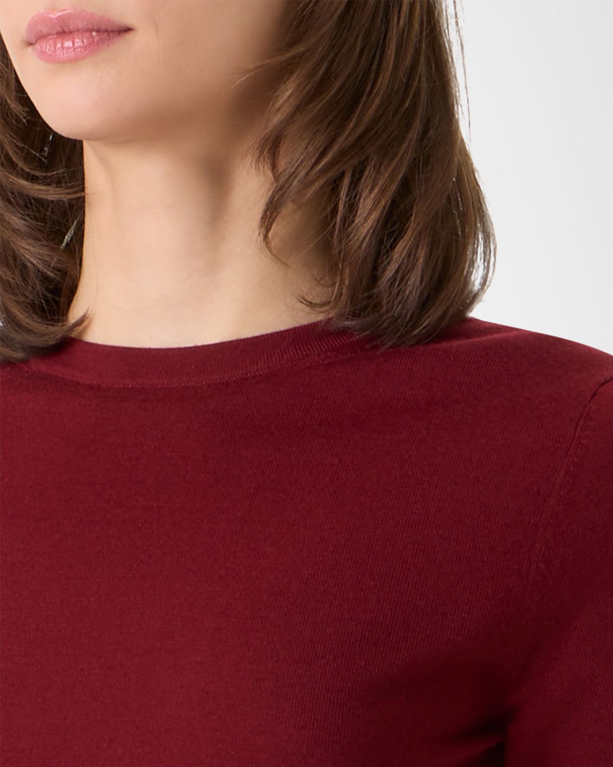 Akris punto Short-Sleeve Merino Wool-Blend Knit Sweater | Thumbnail 5