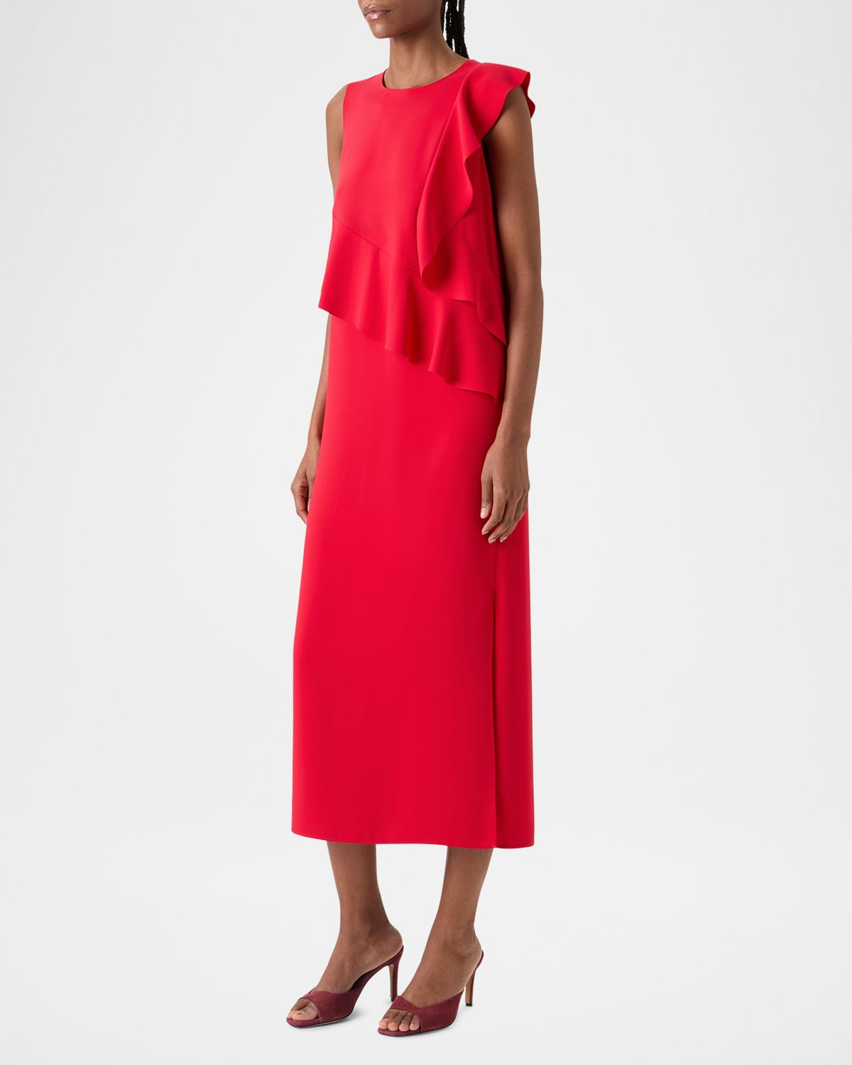 Akris punto Sleeveless Flounce-Detail Tunic Midi Dress | Thumbnail 4 Akris punto Sleeveless Flounce-Detail Tunic Midi Dress | Thumbnail 4