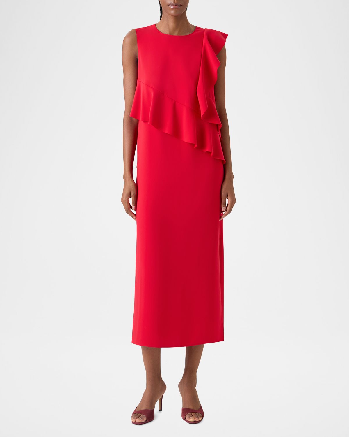 Akris punto Sleeveless Flounce-Detail Tunic Midi Dress | Thumbnail 6 Akris punto Sleeveless Flounce-Detail Tunic Midi Dress | Thumbnail 6