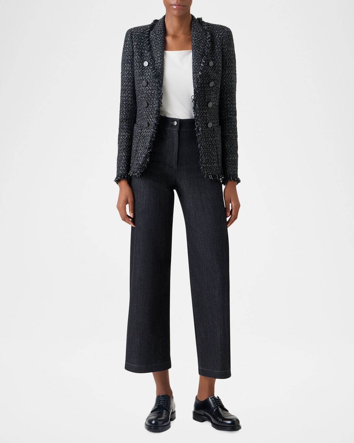 Akris punto Salt and Pepper Tweed Jacket | Thumbnail 6 Akris punto Salt and Pepper Tweed Jacket | Thumbnail 6