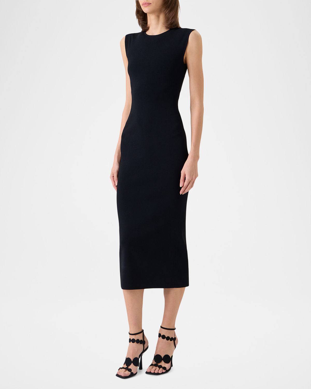 Akris punto Sleeveless Viscose Jersey Back-Cutout Midi Dress | Thumbnail 4 Akris punto Sleeveless Viscose Jersey Back-Cutout Midi Dress | Thumbnail 4
